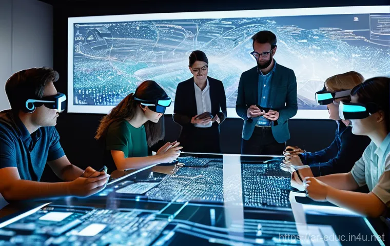 평생교육 개념 - **Prompt:** A dynamic, modern co-working space filled with a diverse group of adults (ranging from e...