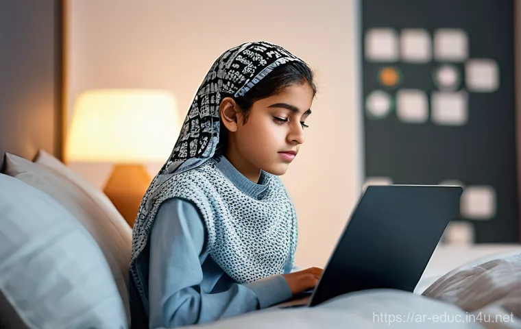 디지털 네이티브 세대 교육 - **Prompt: Balanced Life: Family, Nature, and Gentle Digital Engagement in the UAE**
    A serene and...